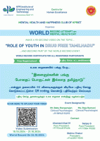 World Record Attempt on World Mental Health day 2024 Literary Event Poster